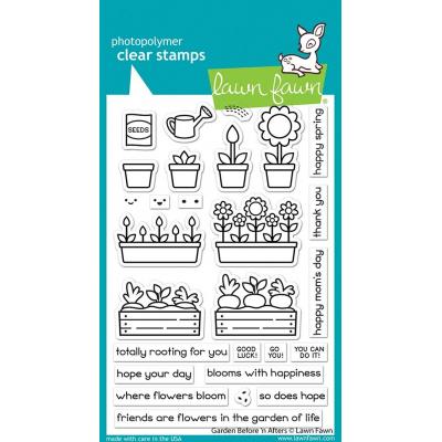 Lawn Fawn Clear Stamps - Garden Before 'n Afters